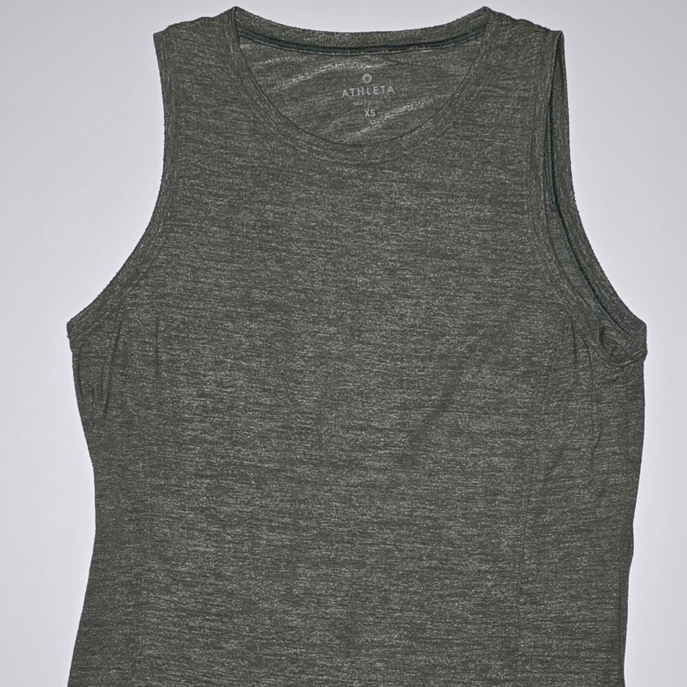 Athleta Womens Gray Athletic Exercise Tank Top Size XS SN #214844-00